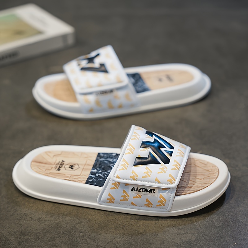 Men'S Slippers with Non-Slip And Wear-Resistant Soles for Casual Home, Outdoor, And Sports Use in Summer. They Are Also Trendy And Fashionable